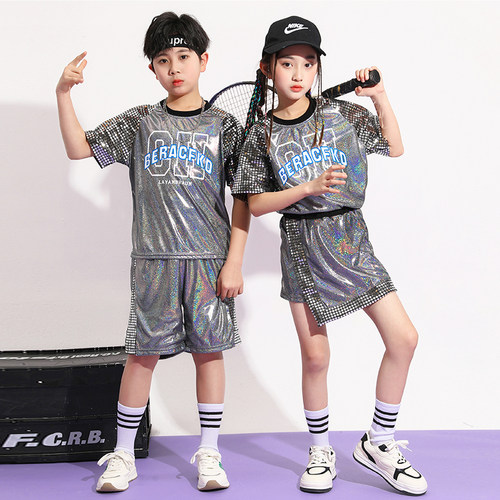 街舞儿童潮服爵士舞服装男