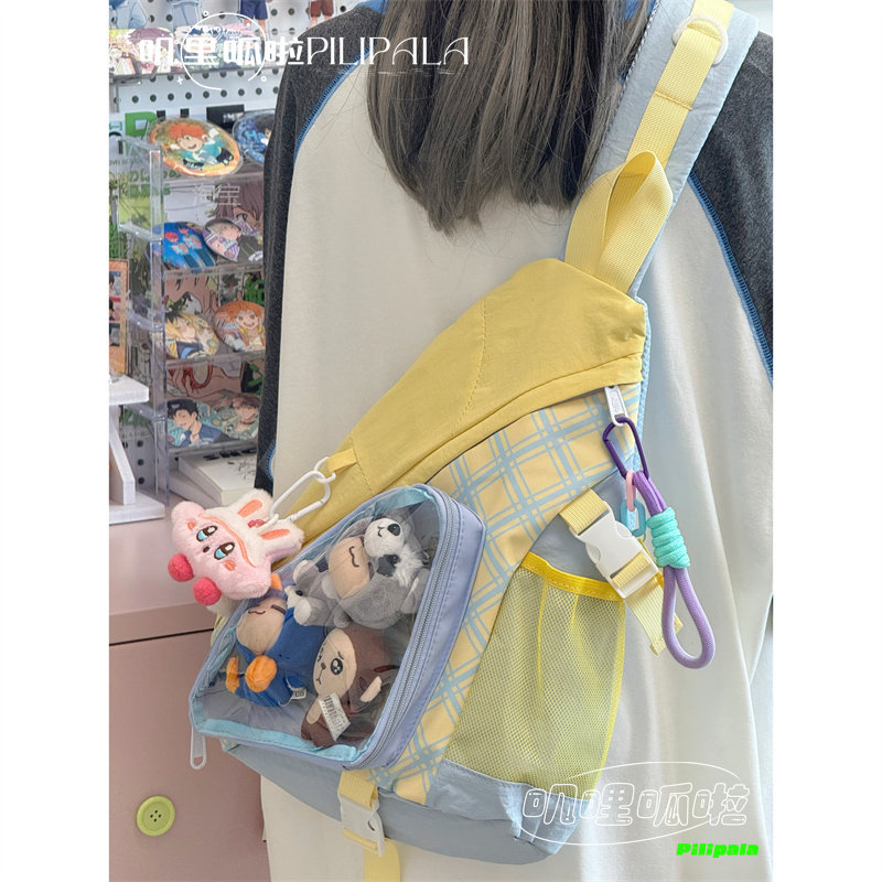 日系多巴胺单肩运动背包可爱少女斜挎包痛包娃包骑行斜挎包弓箭包,箱包皮具/热销女包/男包,痛包,淘宝优惠券,粉丝福利购,淘宝优惠卷