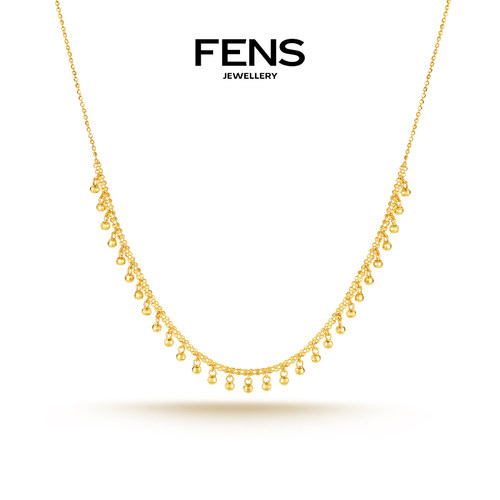 FENS珠宝18K金项链蕾丝链