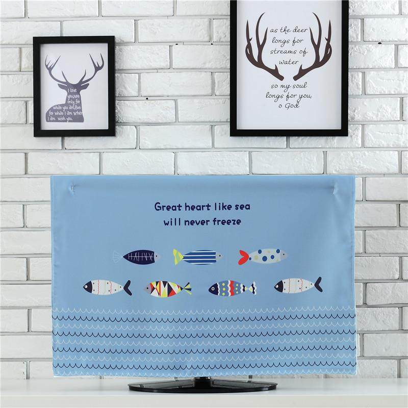 2025年新款轻奢电视机防尘罩套布65寸75寸85开机不取遮挡帘子盖布