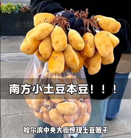 哈尔滨小土豆挂件南方小土豆挂件马铃薯包挂饰手机壳吊坠挂件可爱