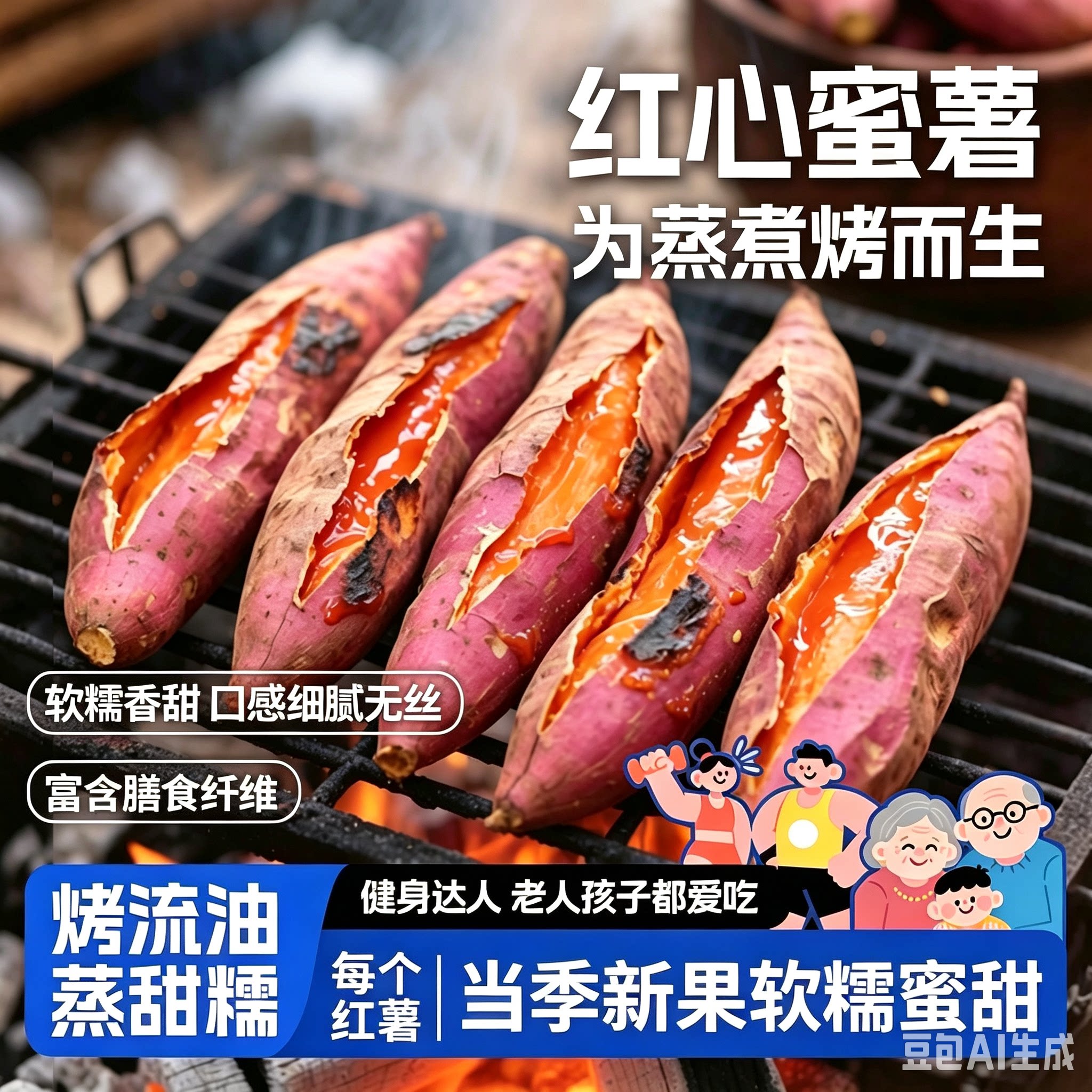 西瓜红蜜薯红薯新鲜红心红薯番薯