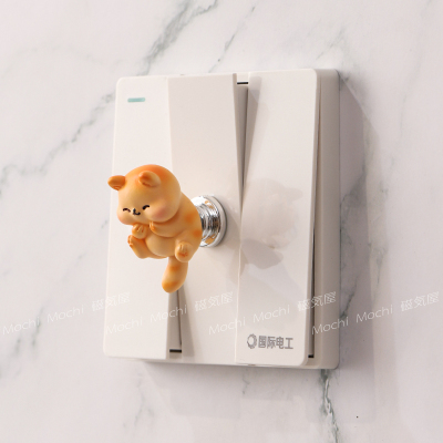 2025新款卡通可爱小猫开关贴