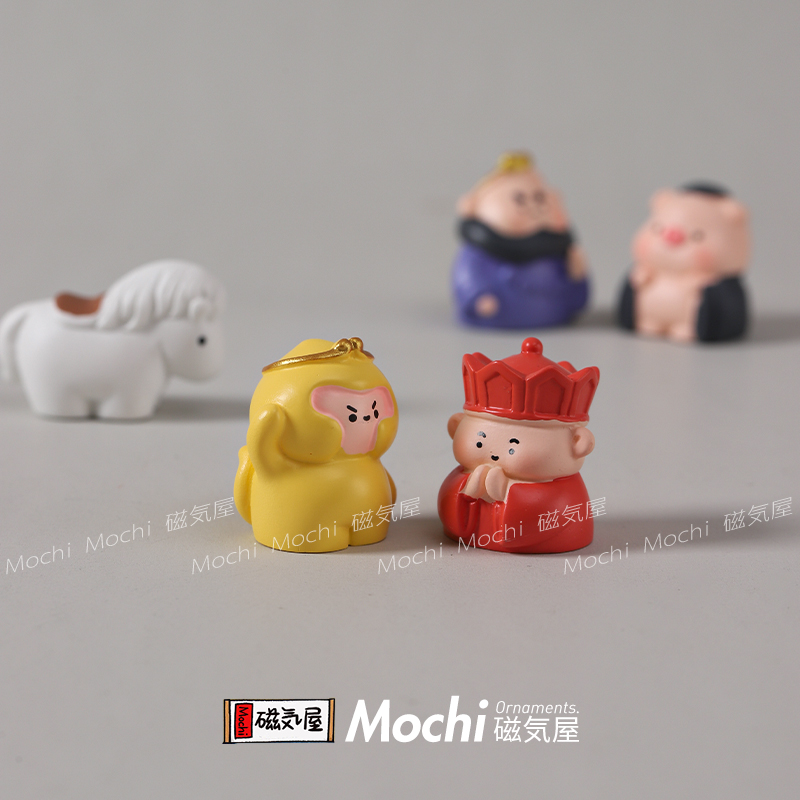 可爱西游记屏幕显示器桌面小摆件2025年新款迷你工位装饰车载饰品