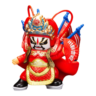 川剧变脸娃娃玩具京剧8张脸谱玩偶摆件中国风四川成都礼品送老外