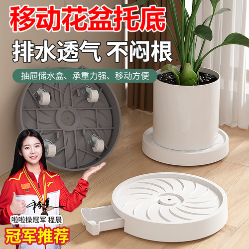 2026盆托盘底座轻奢高档带接水盘