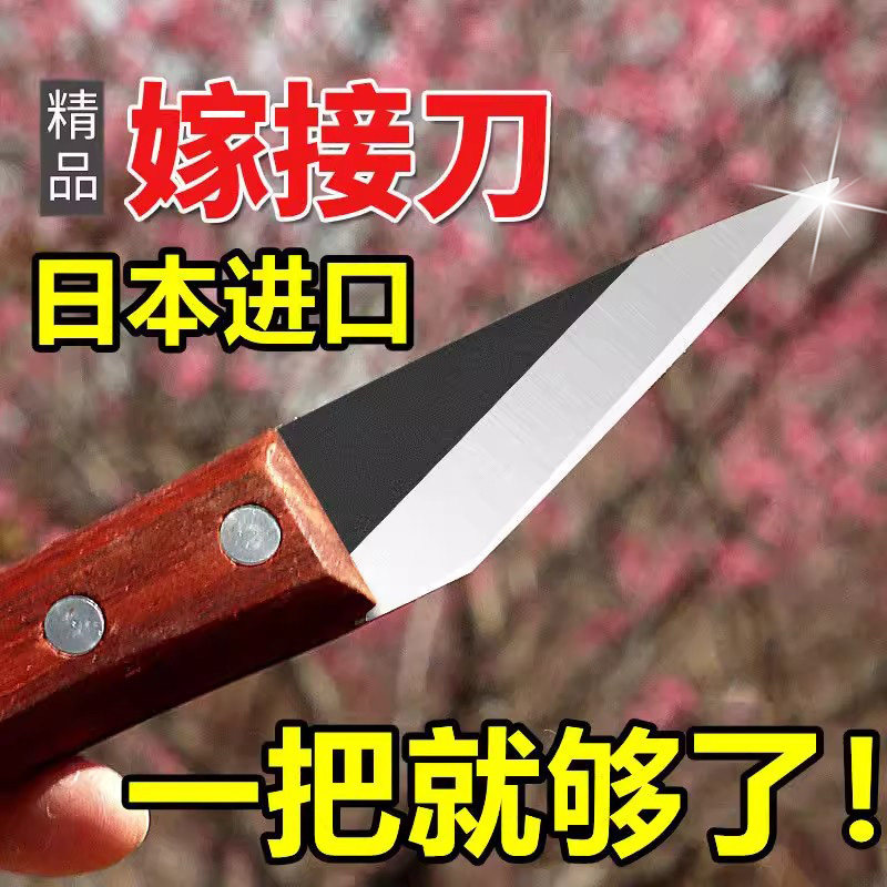 日本钢嫁接刀工具果树粗树芽接刀特种园艺嫁接修剪刀具钢嫁接