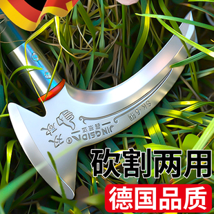 镰刀砍割两用割草刀高锰钢砍柴刀高硬度锋利特殊钢锻打农用开路刀