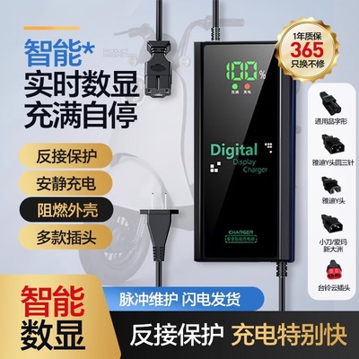 电动车电瓶充电器48v60v72v适用