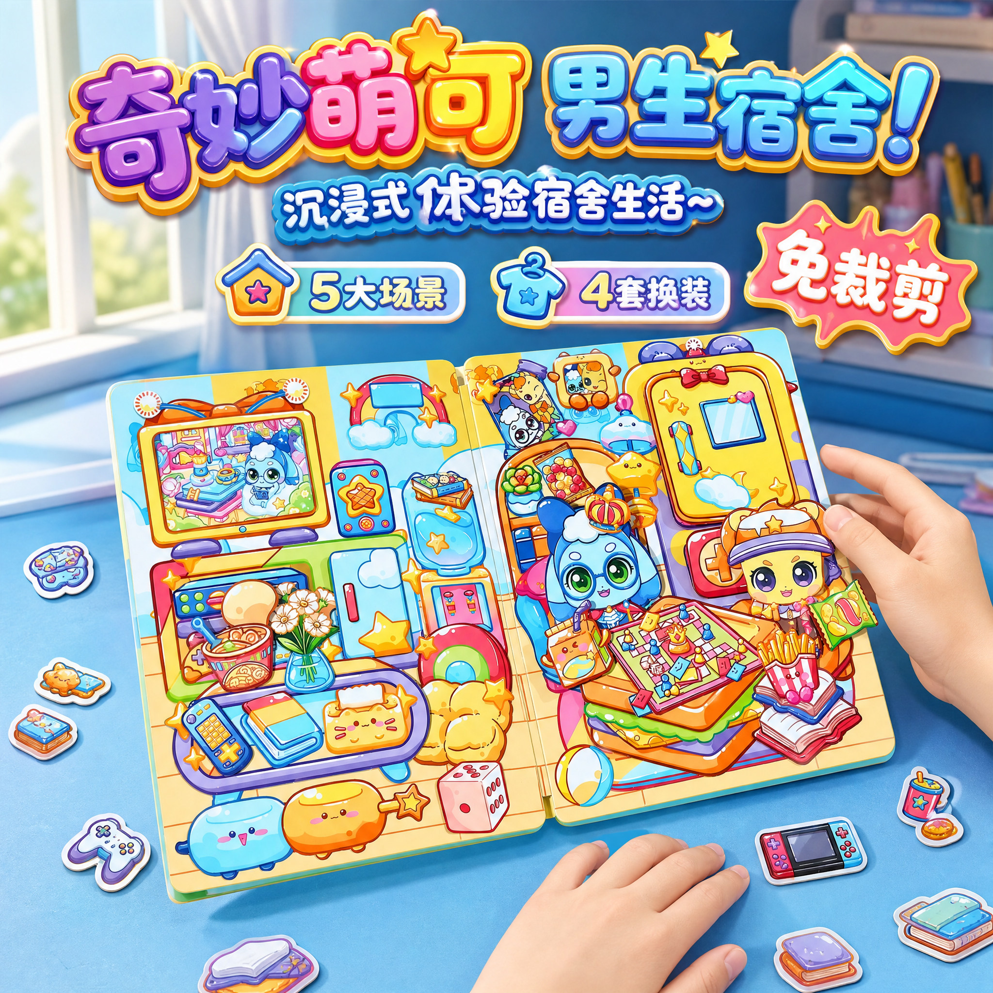 正版奇妙萌可磁力磁吸安静书图片