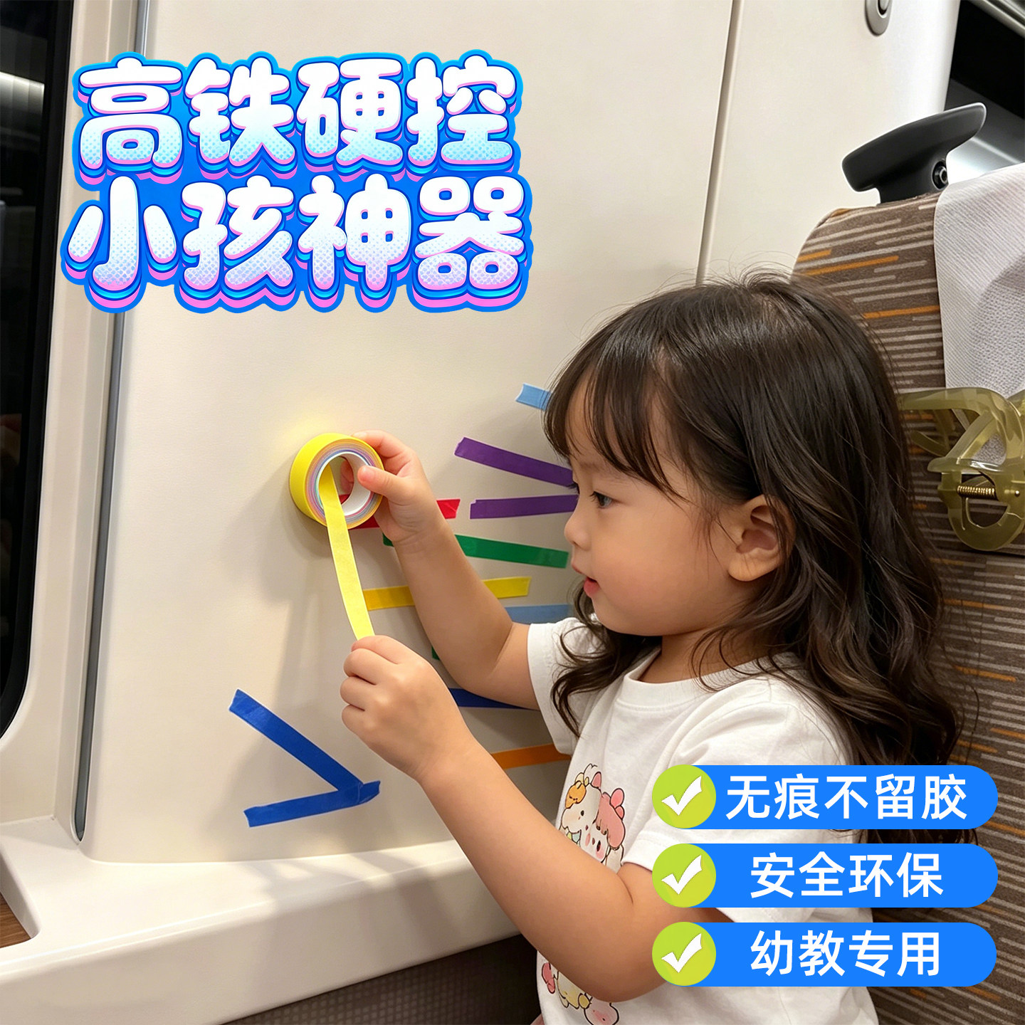 儿童高铁打发时间玩具宝宝旅行飞机安抚带娃神器早教益智贴纸胶带