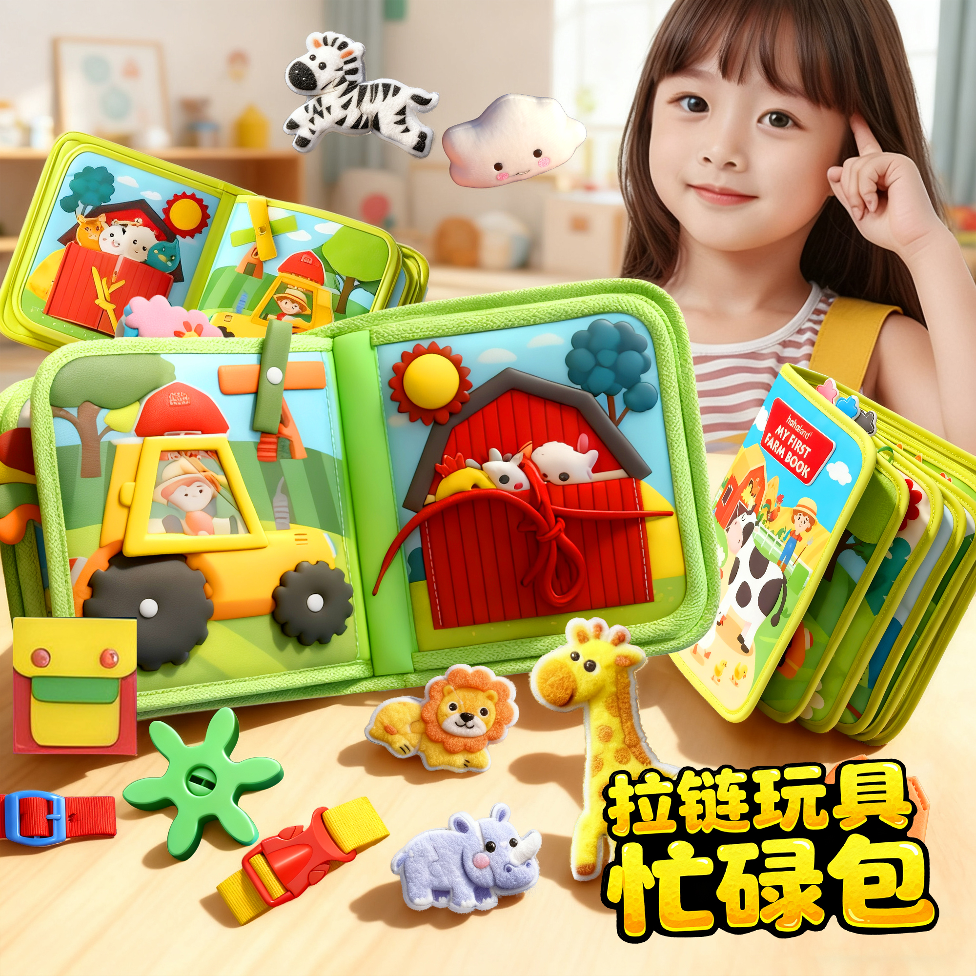 早教启蒙忙碌书益智玩具