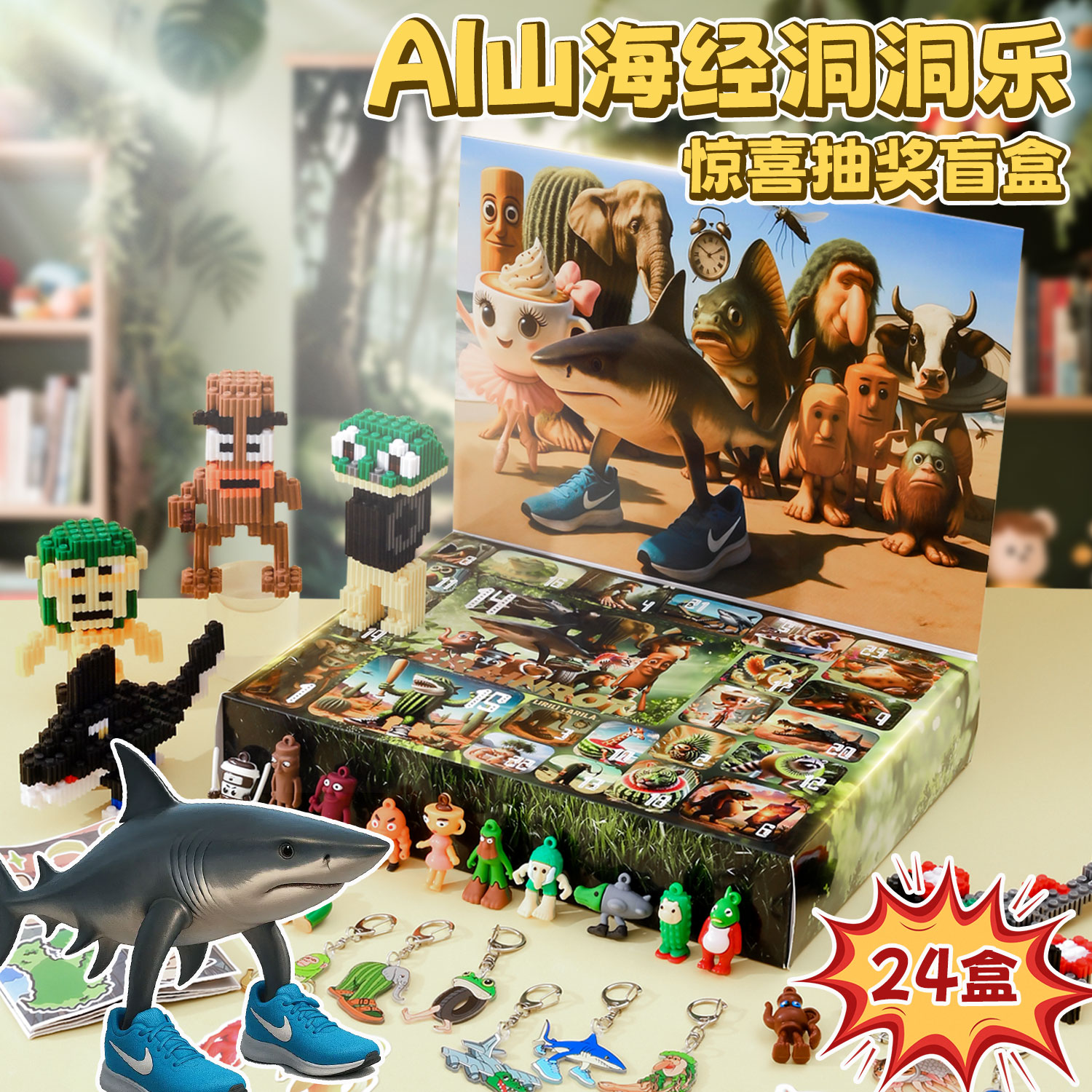 山海经洞洞乐盲盒抽奖玩具