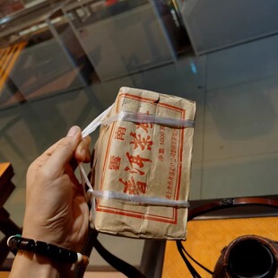 1999年海湾茶业908青砖 93原料 勐海茶厂老同志邹炳良908砖 正品