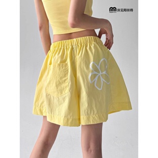 南油系列清货！休闲运动短裤女夏季2026新款高腰百搭阔腿裤速干裤