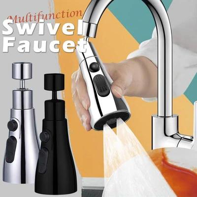 Universal 360° Rotate Kitchen Faucet Extender Aerator Plast