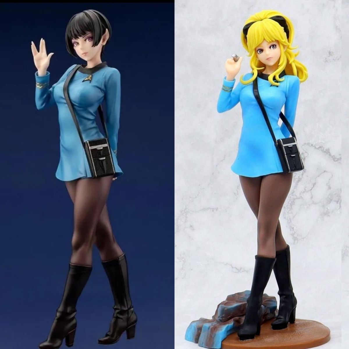 【全款】星际迷航瓦肯人敬礼科学家手办二次元美少女车模型摆件