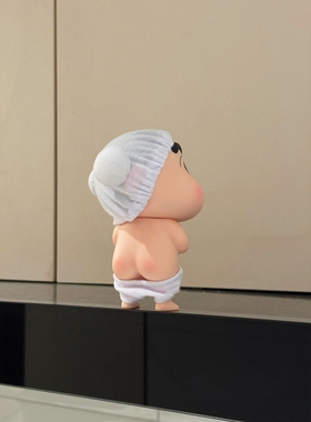 【洗澡搭子】光溜溜蜡笔小新摆件桌面装饰品可爱卡通创意手办搞怪
