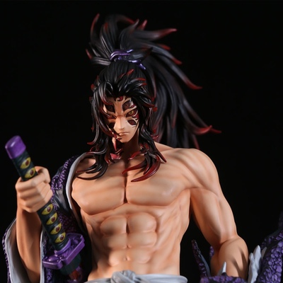 鬼灭之刃十二月GK黑死牟手办摆件