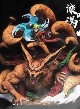 火影忍者手办盲盒漩涡鸣人宇智波佐助波风水门模型玩具生日礼物