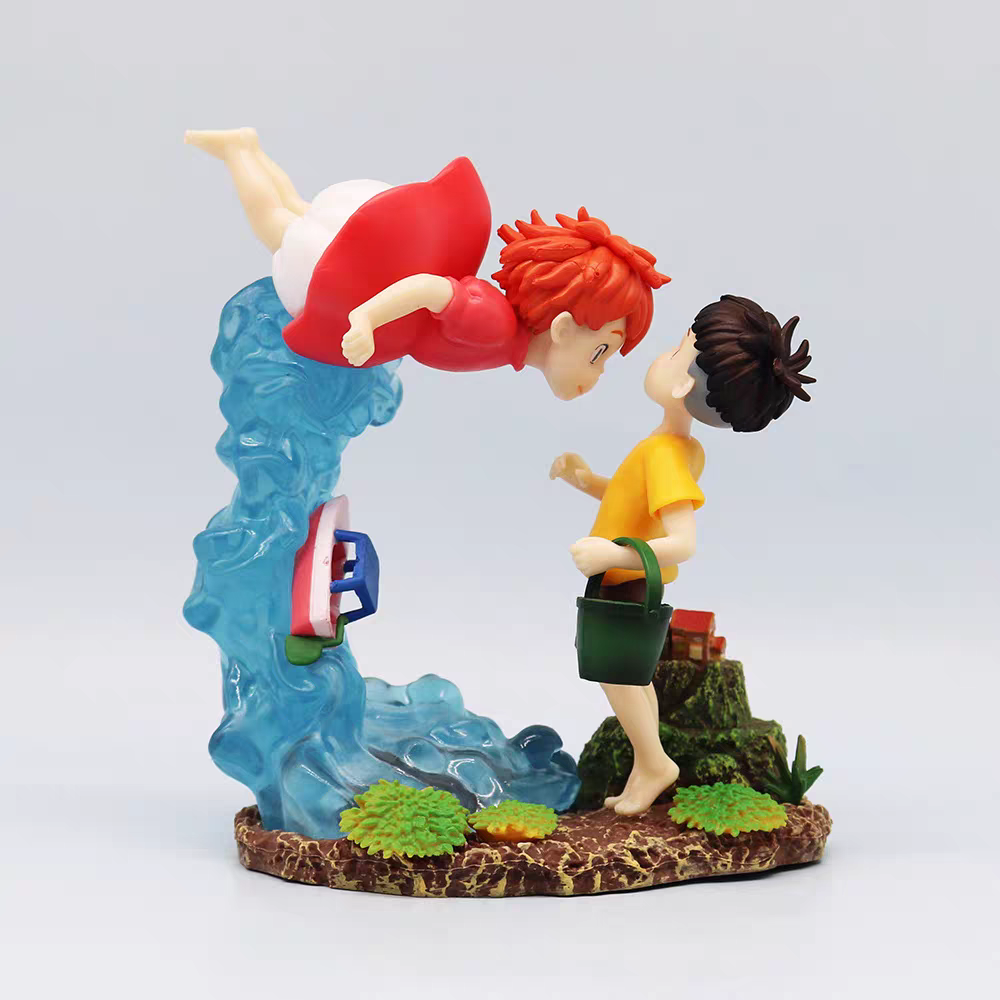 波妞与宗介崖上的金鱼姬宫崎骏动漫手办机箱桌面车载摆件生日礼物