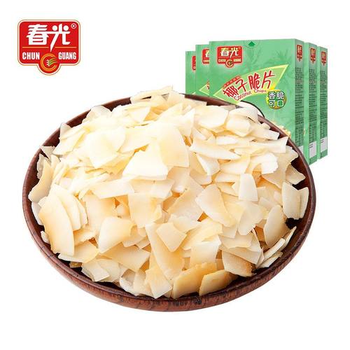 春光椰子片60gx4盒装烘烤