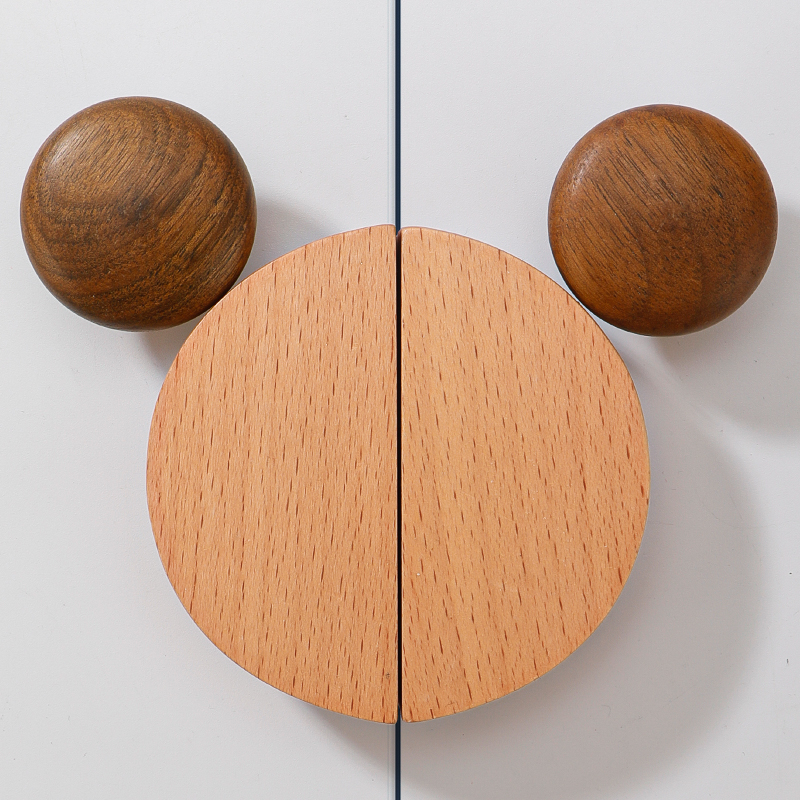 把手实木橱柜儿童房现代简约