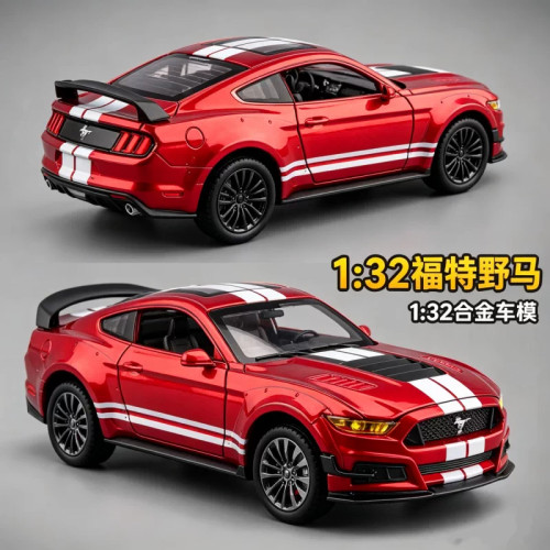 1:32福特野马GT合金超级跑车模型美式肌肉赛道版四开门摆件收藏车