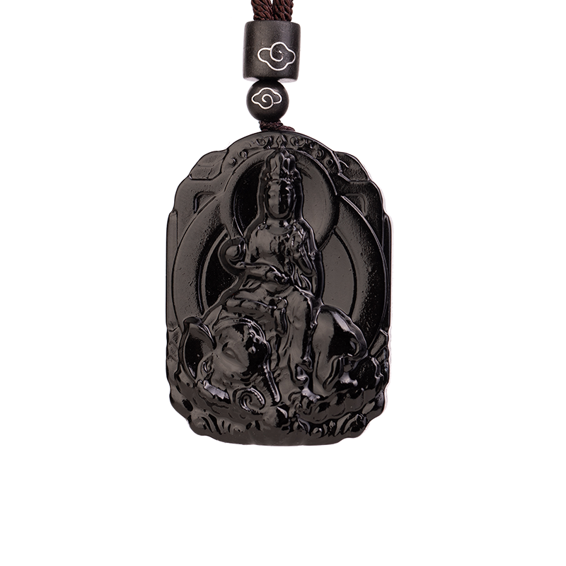 和田玉墨玉八大守护神吊坠黑色羊脂玉十二生肖本命佛男女挂件项链