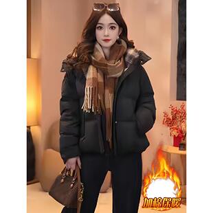 JOYIASS2025独特超好看服女款秋冬季新款加绒连帽衣加厚保暖短款