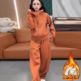 JOYIASS2025超火冬装一整套女加厚独特漂亮连帽卫衣宽松显瘦阔腿