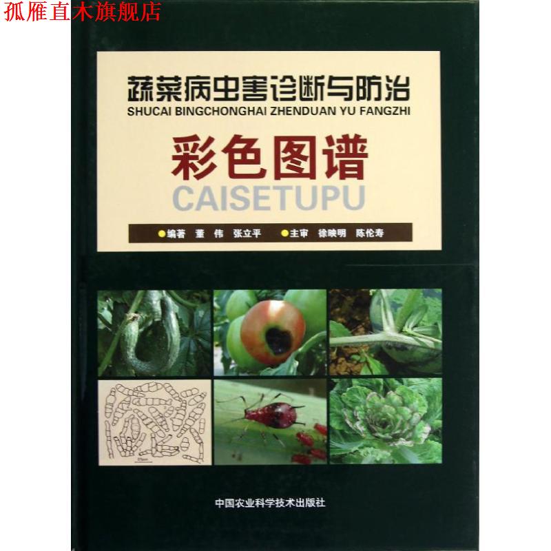 【正版书】 蔬菜病虫害诊断与防治彩色图谱 董伟 编 中国农业科学技术出版社