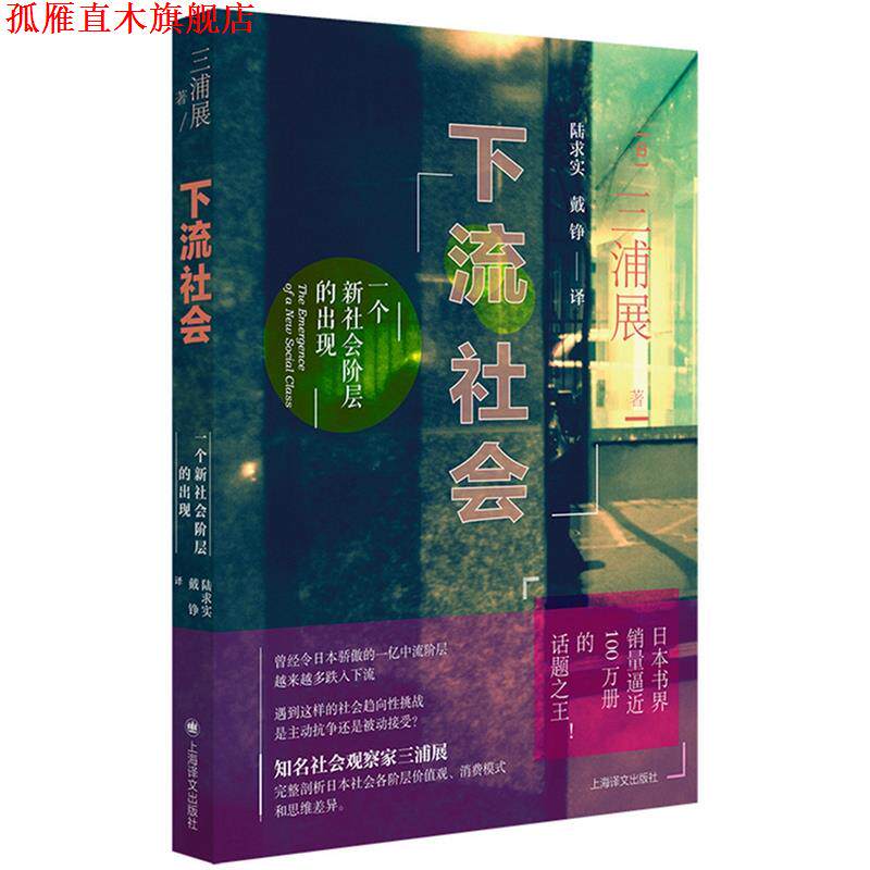 【正版书】 下流社会:一个新社会阶层的出现 【日】三浦展著,陆求实戴铮 译 上海译文出版社