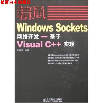 【正版书】 精通Windows Sockets网络开发 孙海民 著 人民邮电出版社