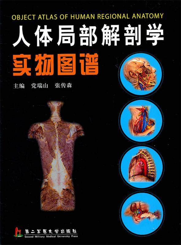 【正版书】 人体局部解剖学实物图谱 党瑞山,张传森 主编 上海第二军医大学出版社
