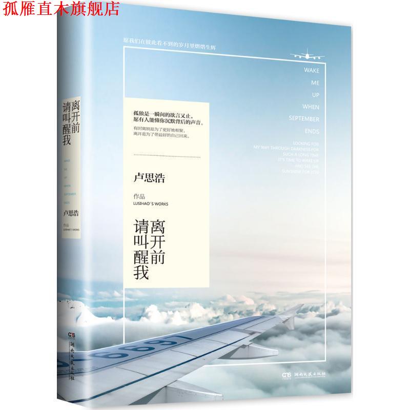 【正版书】 离开前请叫醒我 卢思浩 湖南文艺出版社