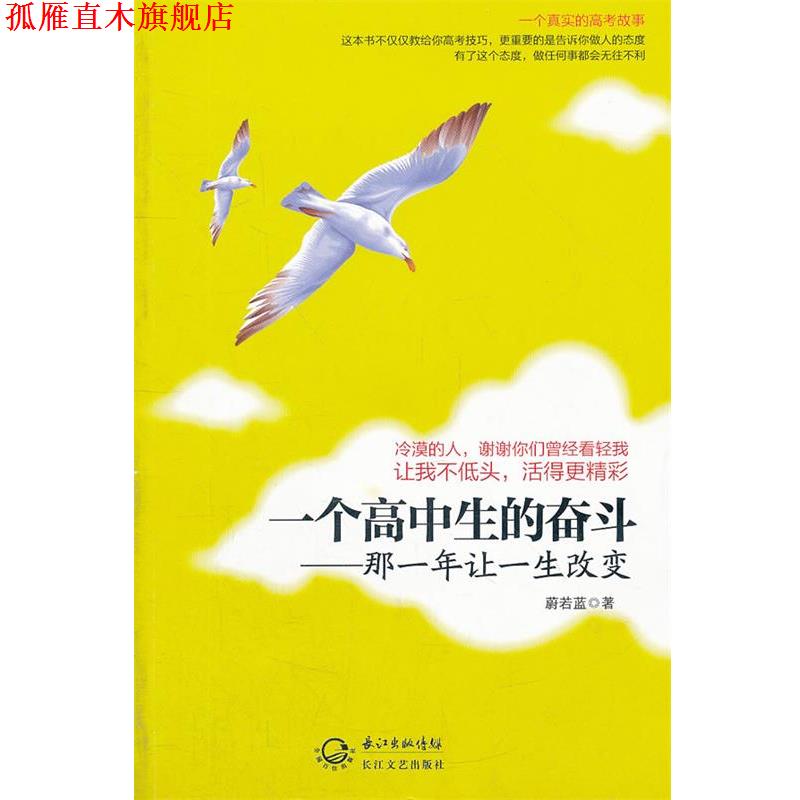【正版书】 一个高中生的奋斗-那一年让一生改变 蔚若蓝 长江文艺出版社