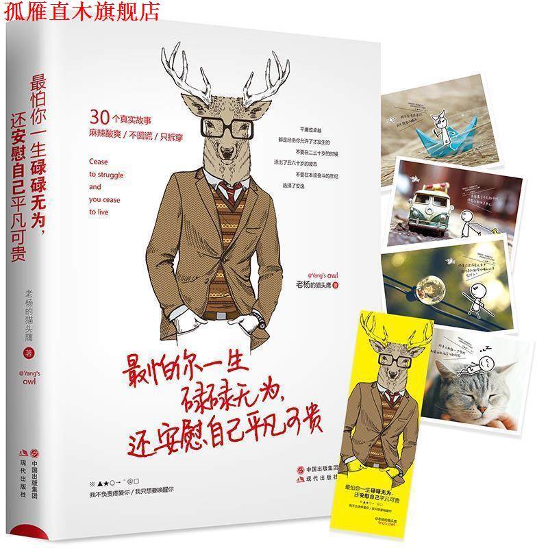 【正版书】 怕你一生碌碌无为，还安慰自己平凡可贵 老杨的猫头鹰 现代出版社