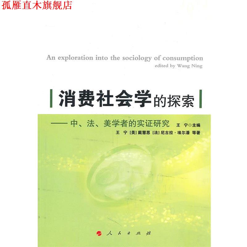 【正版书】 消费社会学的探索 王宁 人民出版社