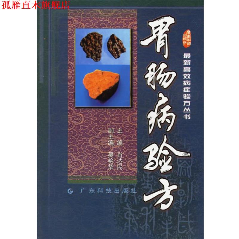 【正版书】 高效病症验方丛书--胃肠病验方 肖达民 主编 广东科技出版社