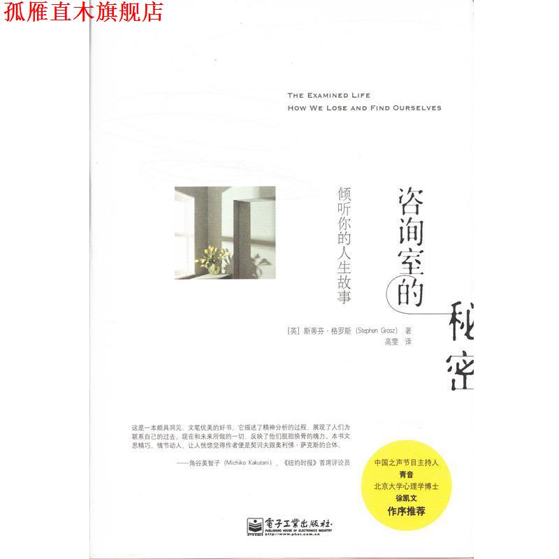 【正版书】 咨询室的秘密:倾听你的人生故事 Stephen Grosz(斯蒂芬 格罗斯) 著,高雯 译 电子工业出版社