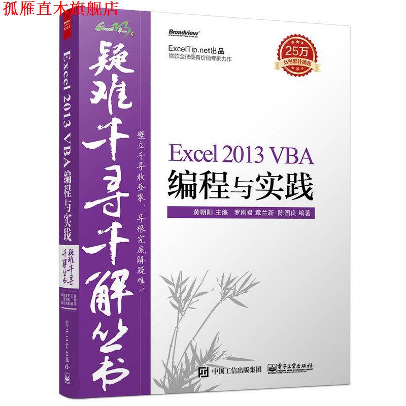 【正版书】 Excel 2013 VBA编程与实践 罗刚君, 章兰新, 陈国良,黄朝阳　著 电子工业出版社