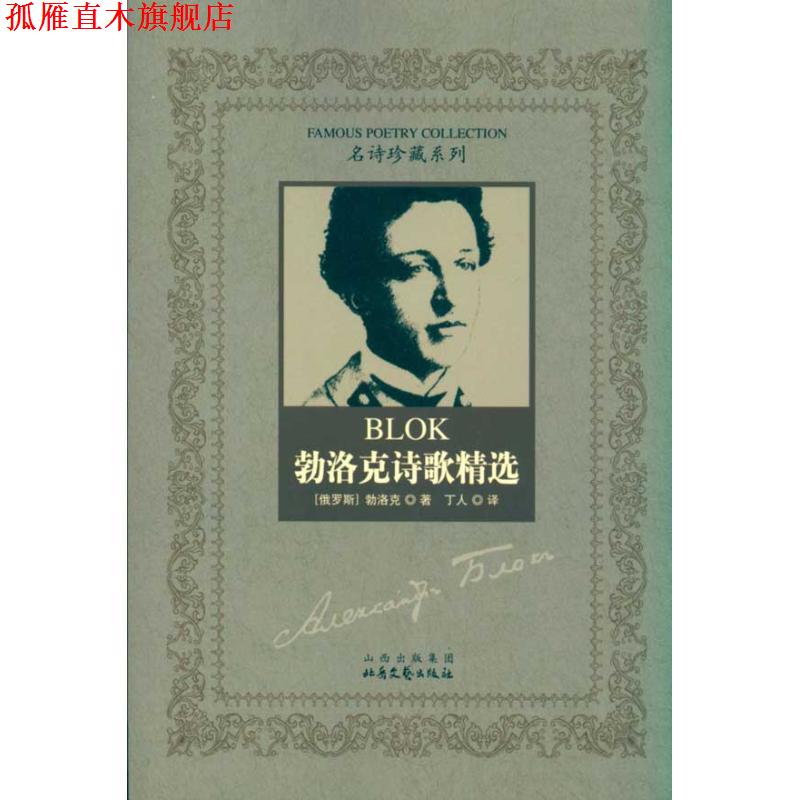 【正版书】 勃洛克诗歌精选 (俄罗斯)勃洛克 著,丁人 译 北岳文艺出版社