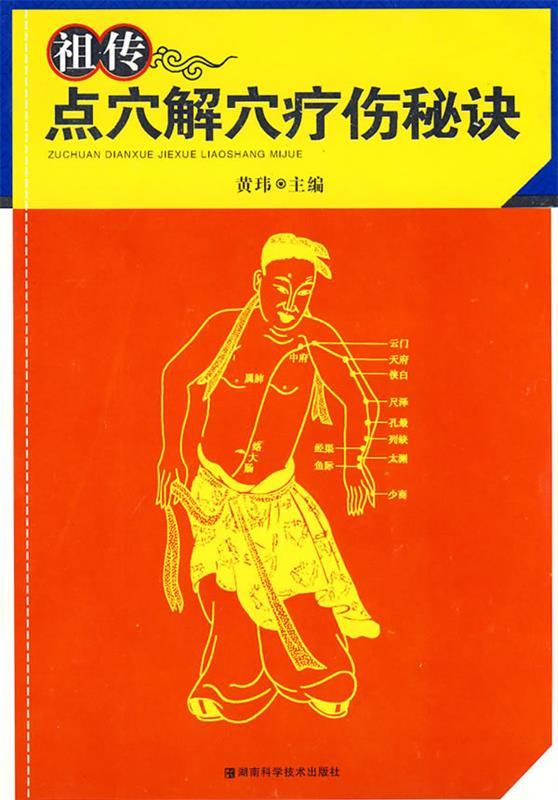 【正版书】 点穴解穴疗伤秘诀 黄玮 著 湖南科技出版社