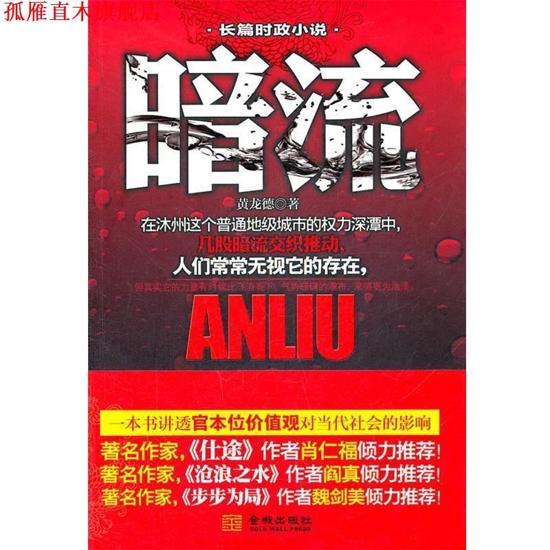 【正版书】 《暗流》--.肖仁福等名家倾力推荐;深入描写了机关的生活和生态,刻画了身处其中形形色色之人的复杂人性 黄龙德 著