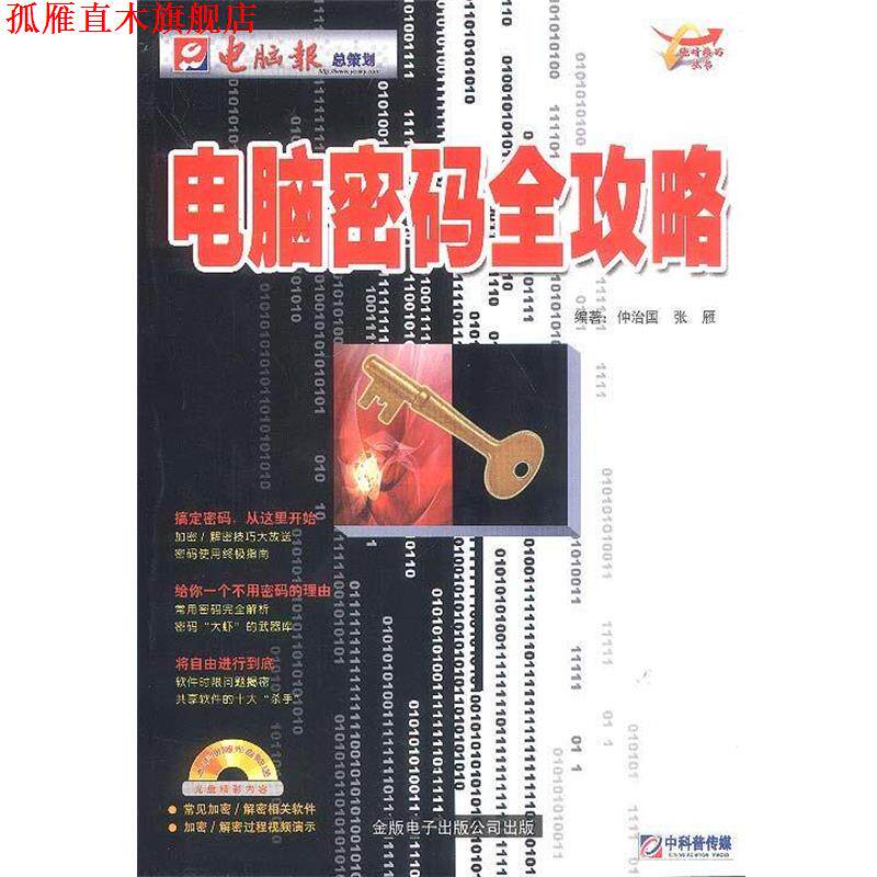 【正版书】 电脑密码全攻略 仲治国,张雁 编著 电脑报社