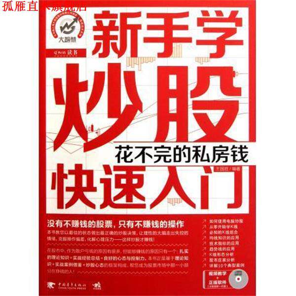 【正版书】 新手学炒股入门：花不完的私房钱 王国胜 著 中国青年出版社