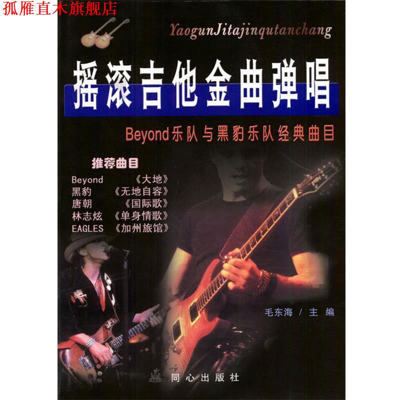 【正版书】 摇滚吉他金曲弹唱 毛东海 编著 同心出版社