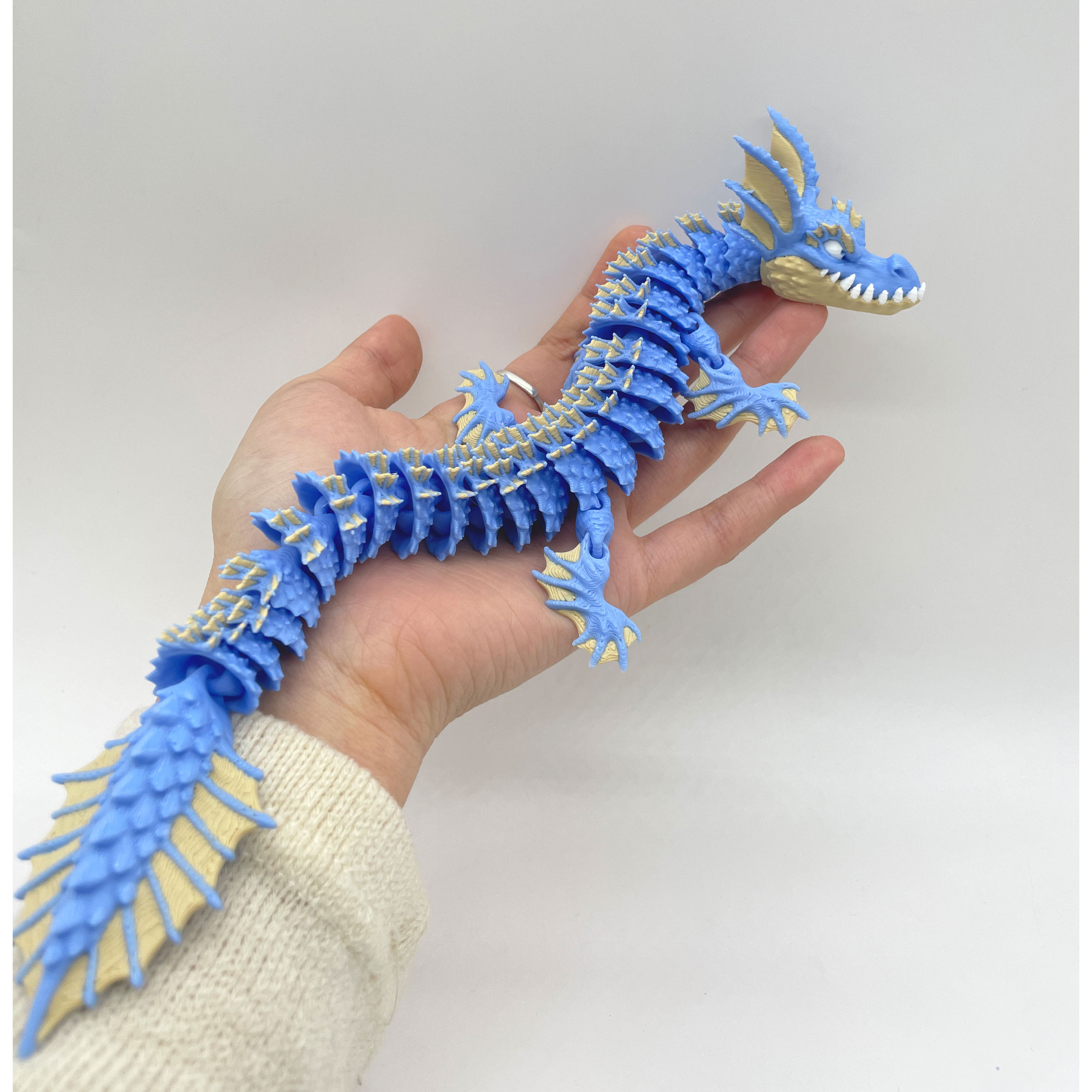 3D打印关节可动水龙奇幻生物潮玩