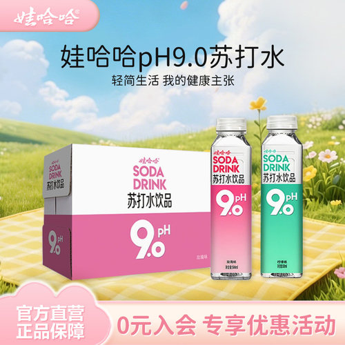 娃哈哈pH9.0苏打水500mL*15瓶